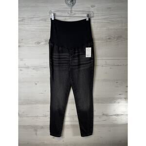 Sonoma Jegging Maternity Pants Womens 10 Black Full Panel Stretch Skinny Jeans